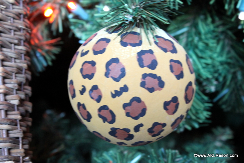 Leopard Print Ornament